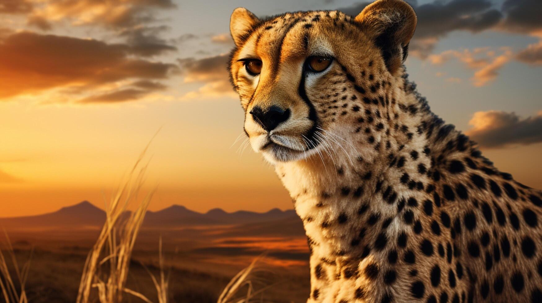 AI generated cheetah high quality image photo