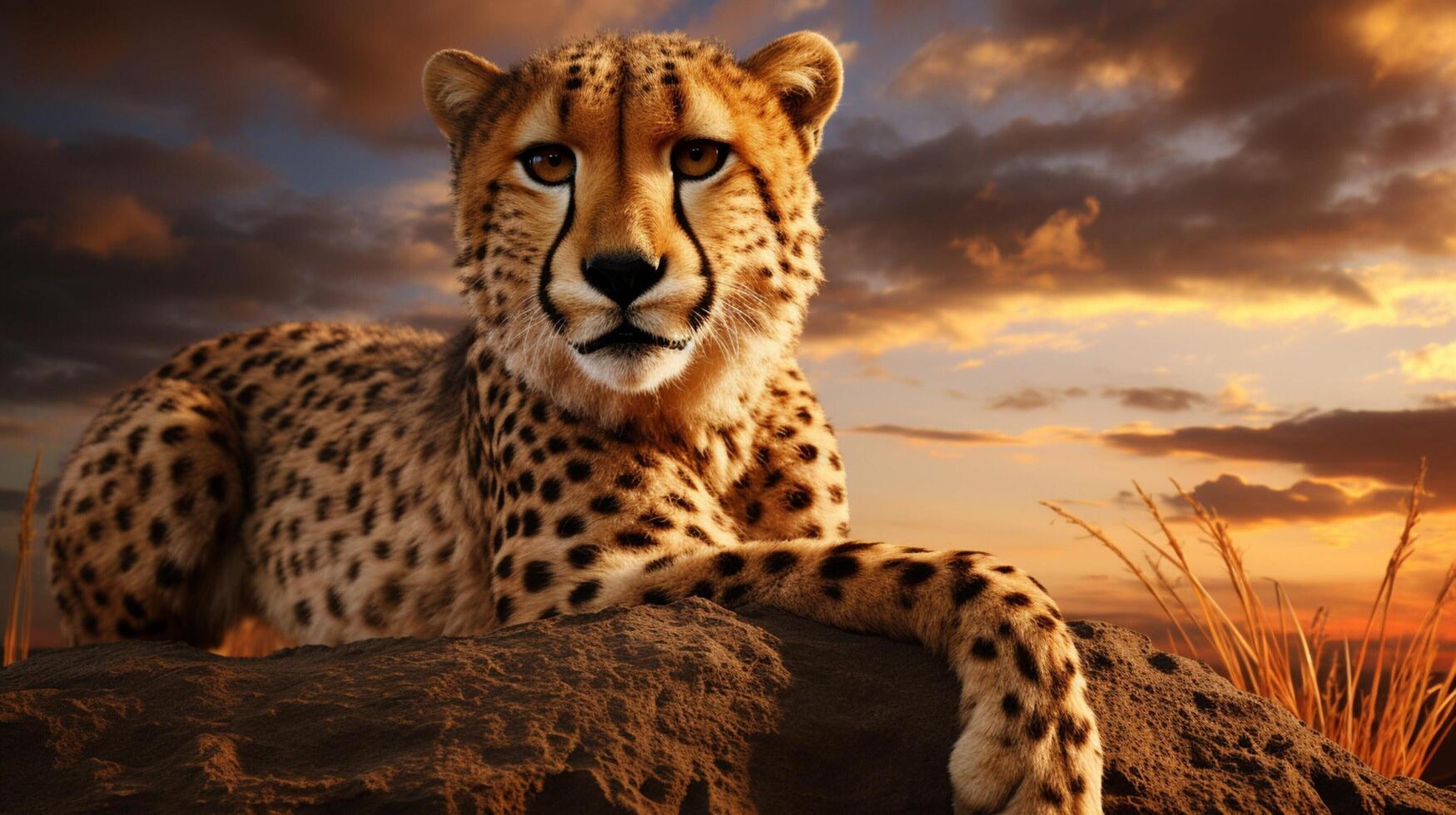 AI generated cheetah high quality image photo