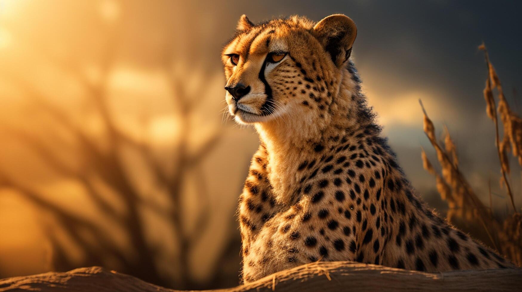 AI generated cheetah high quality image photo