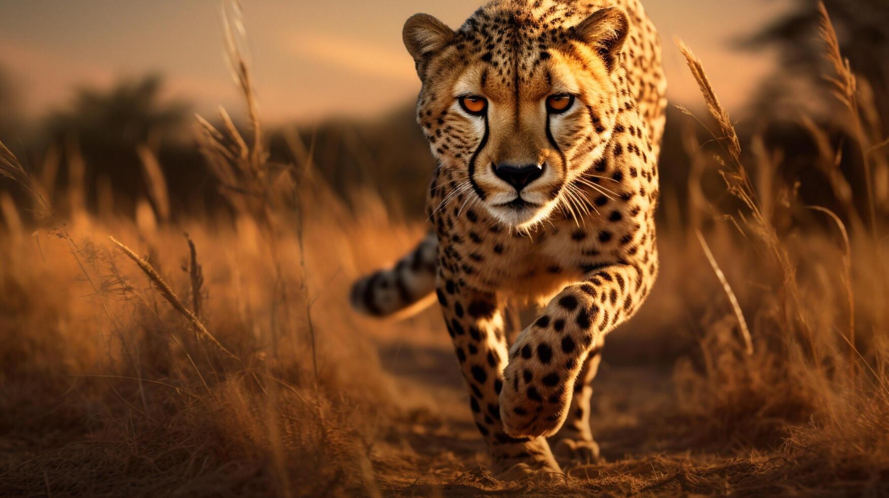 AI generated cheetah high quality image photo