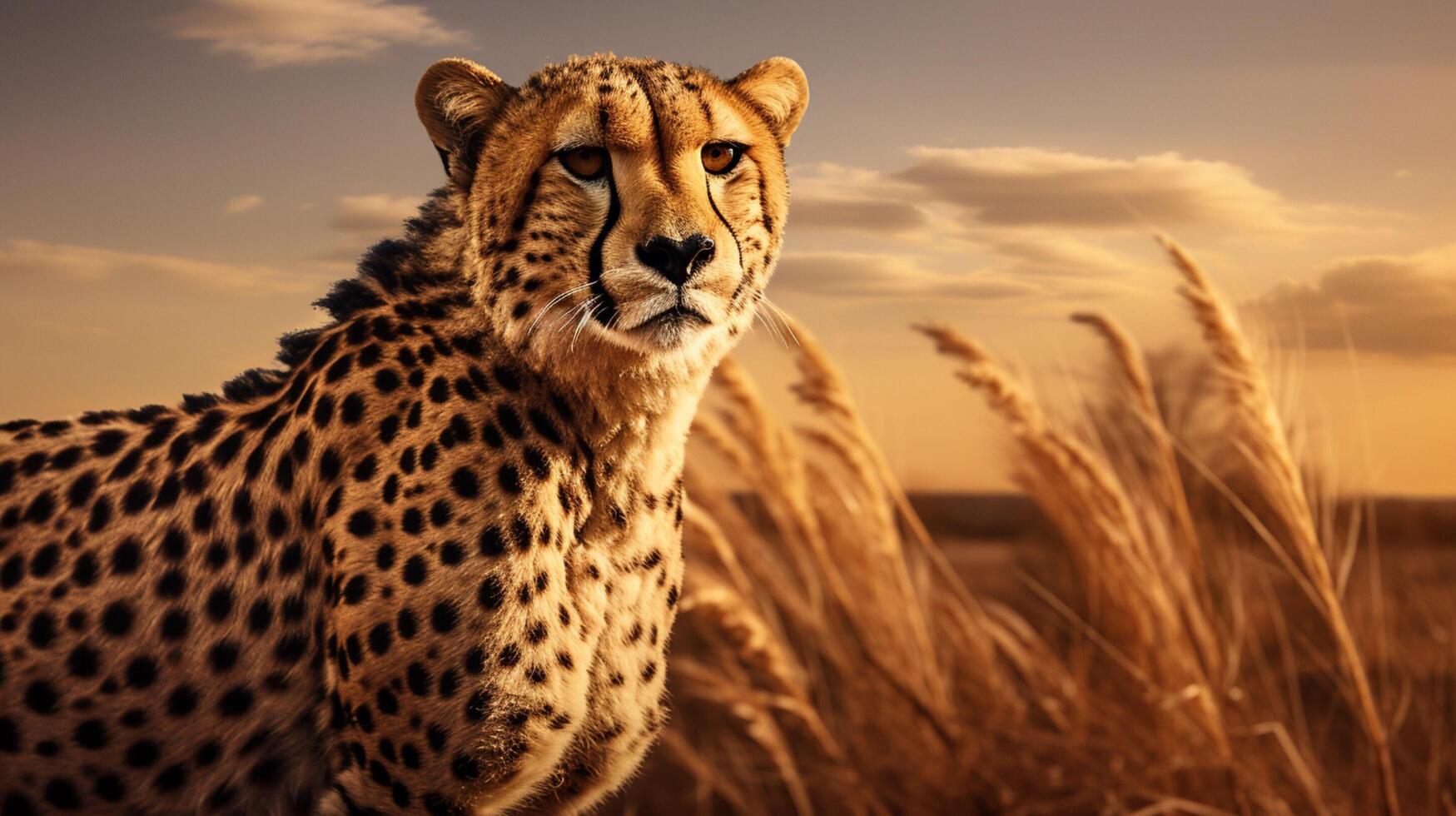 AI generated cheetah high quality image photo