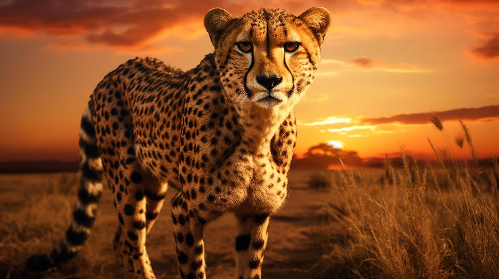 AI generated cheetah high quality image photo