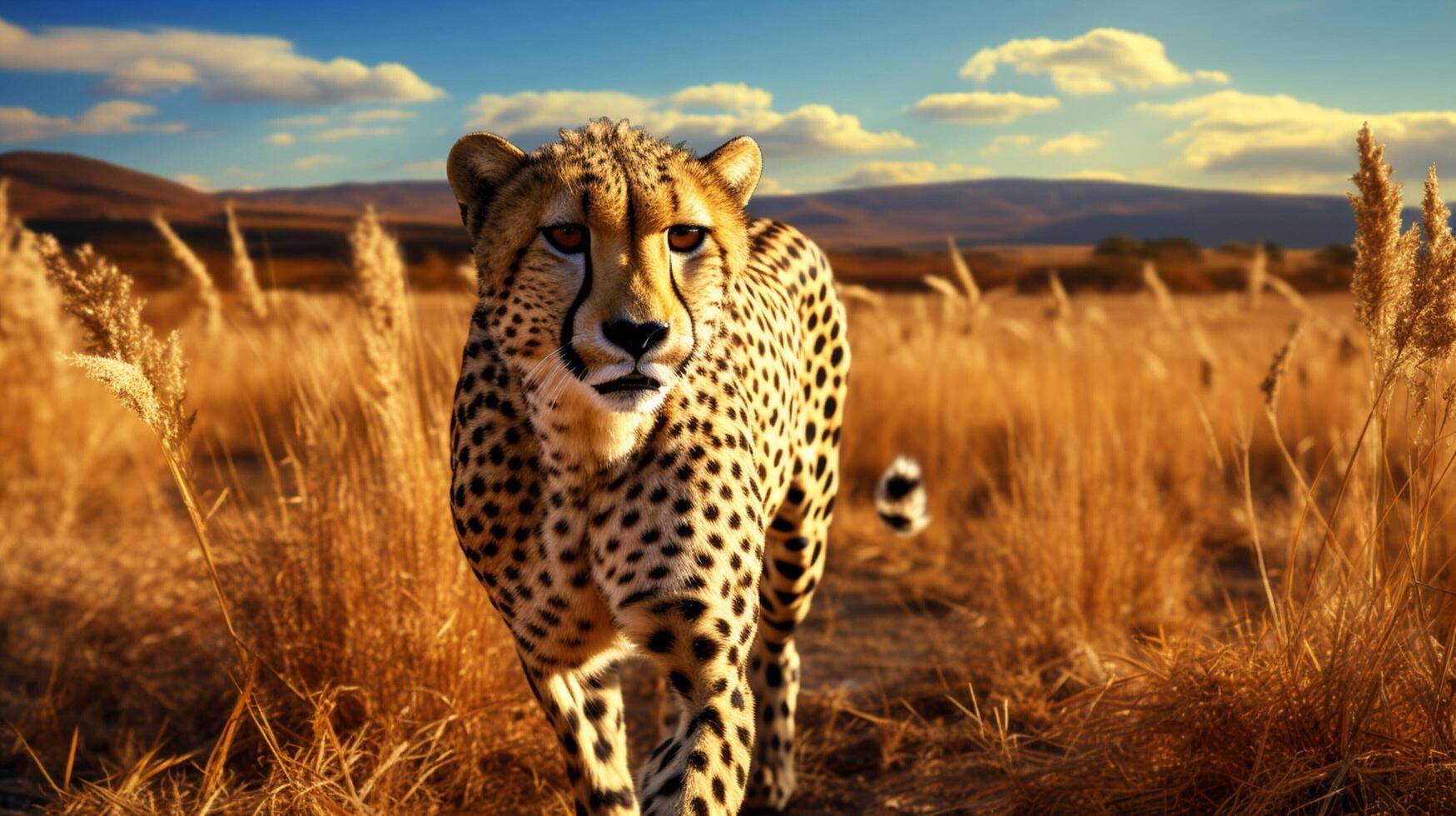 AI generated cheetah high quality image photo