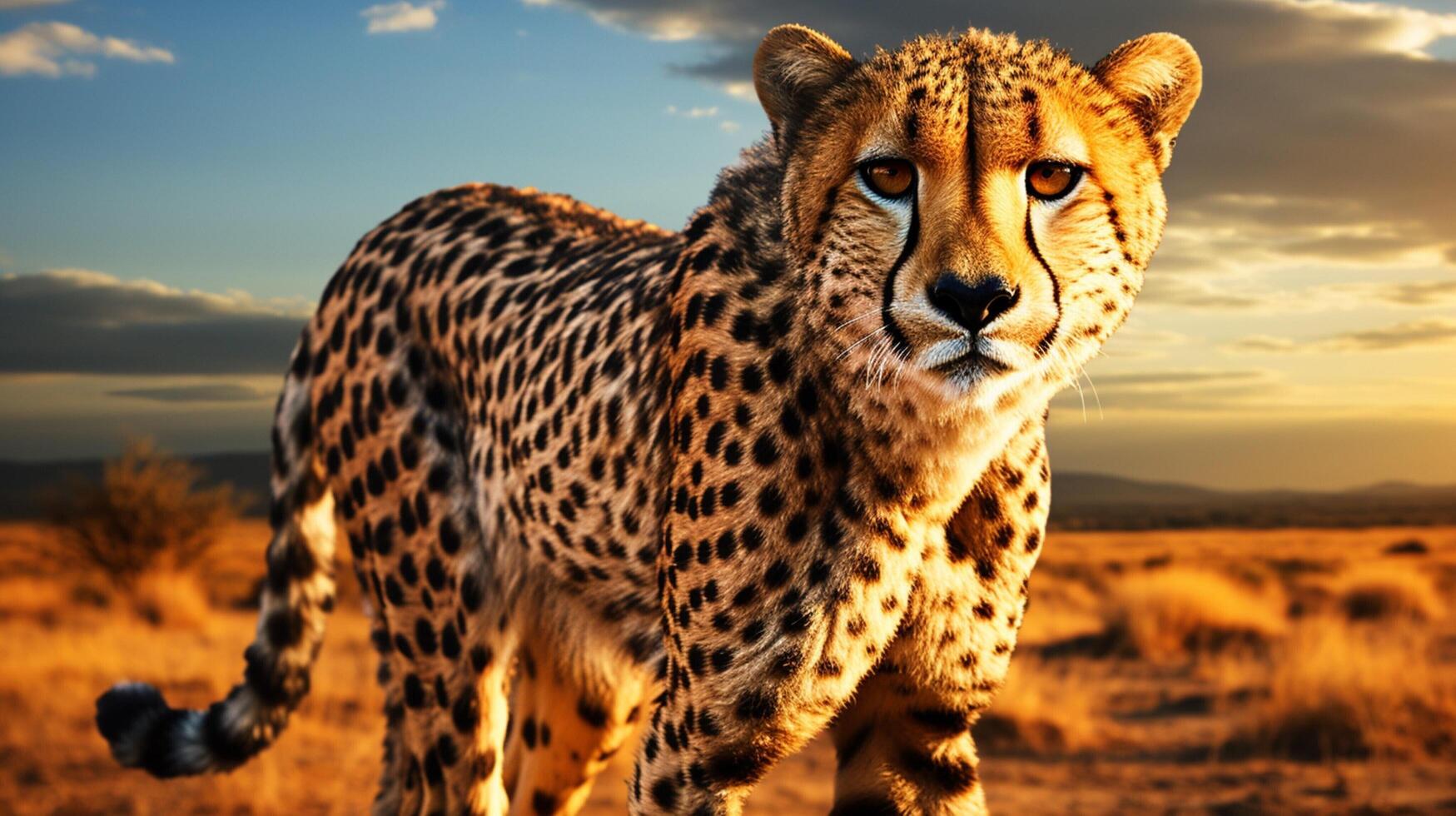 AI generated cheetah high quality image photo