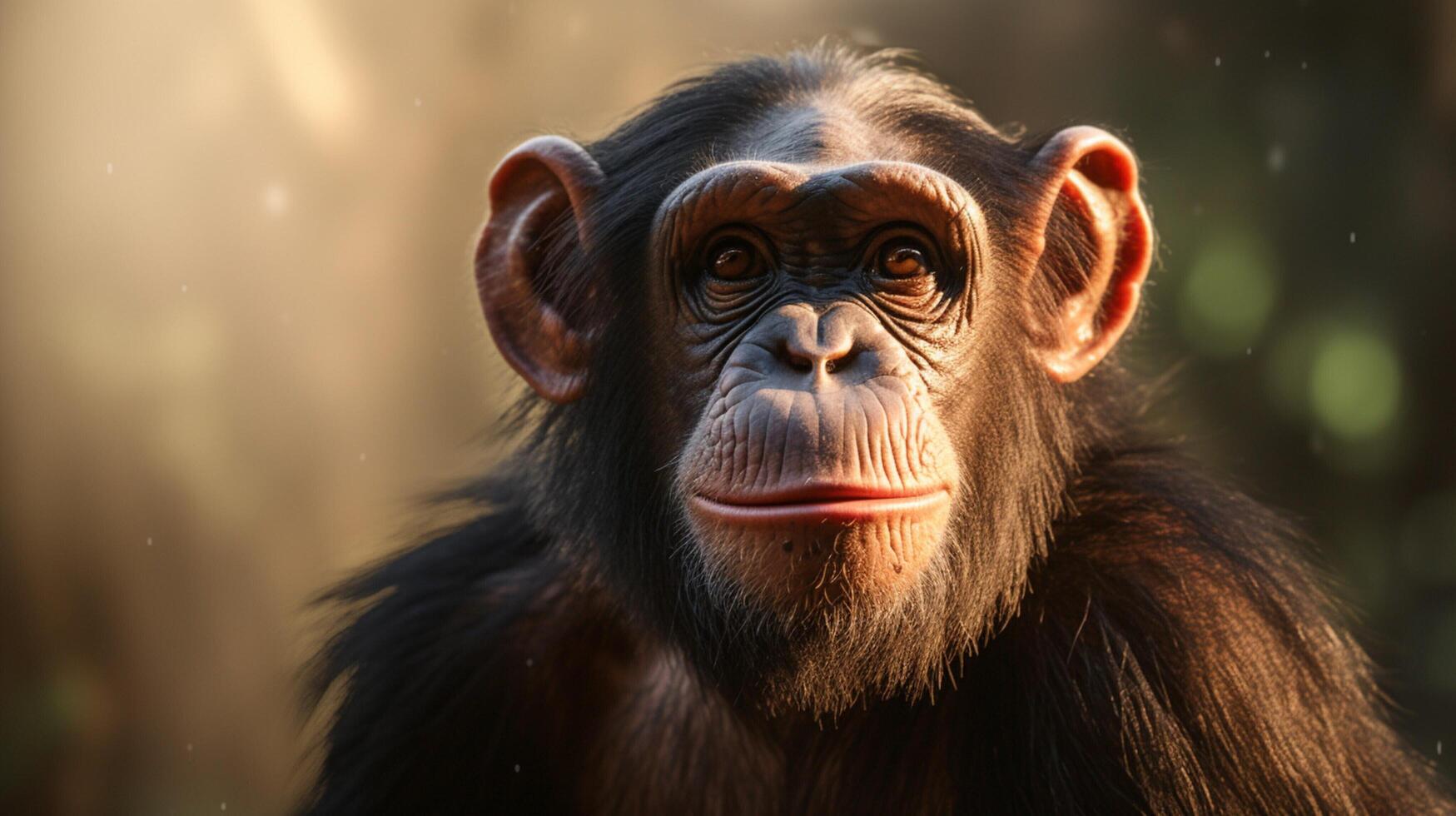 AI generated chimpanzee high quality image photo