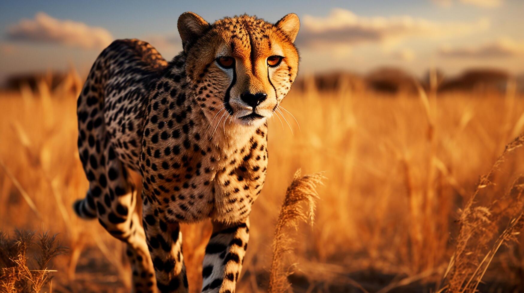 AI generated cheetah high quality image photo