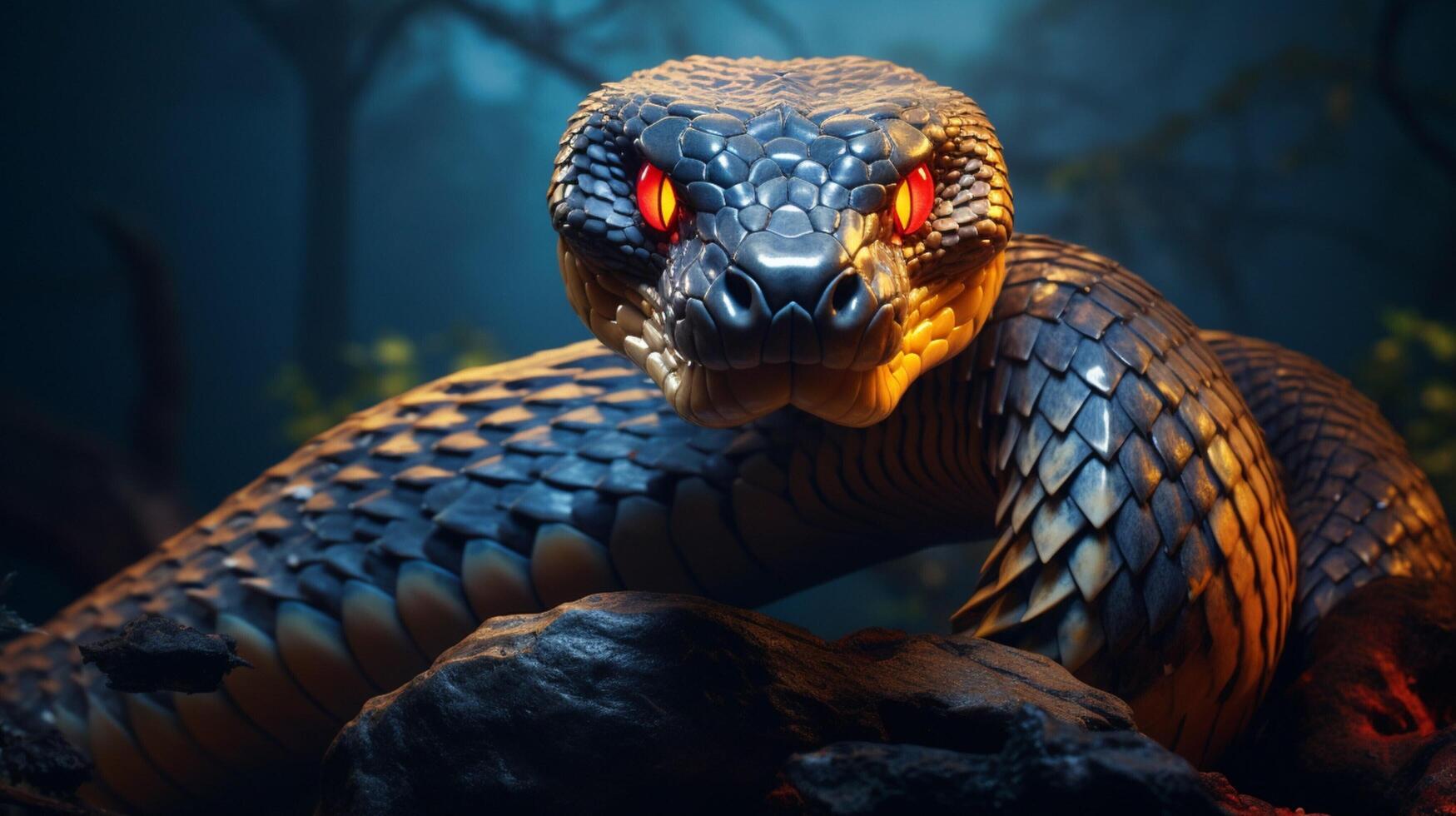 AI generated cobra high quality image photo