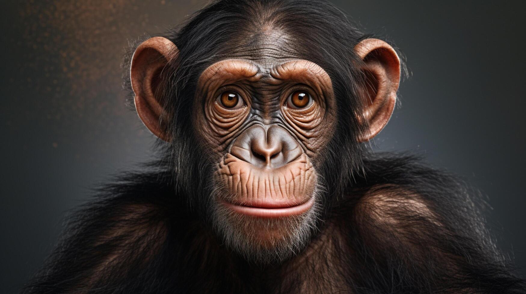 AI generated chimpanzee high quality image photo