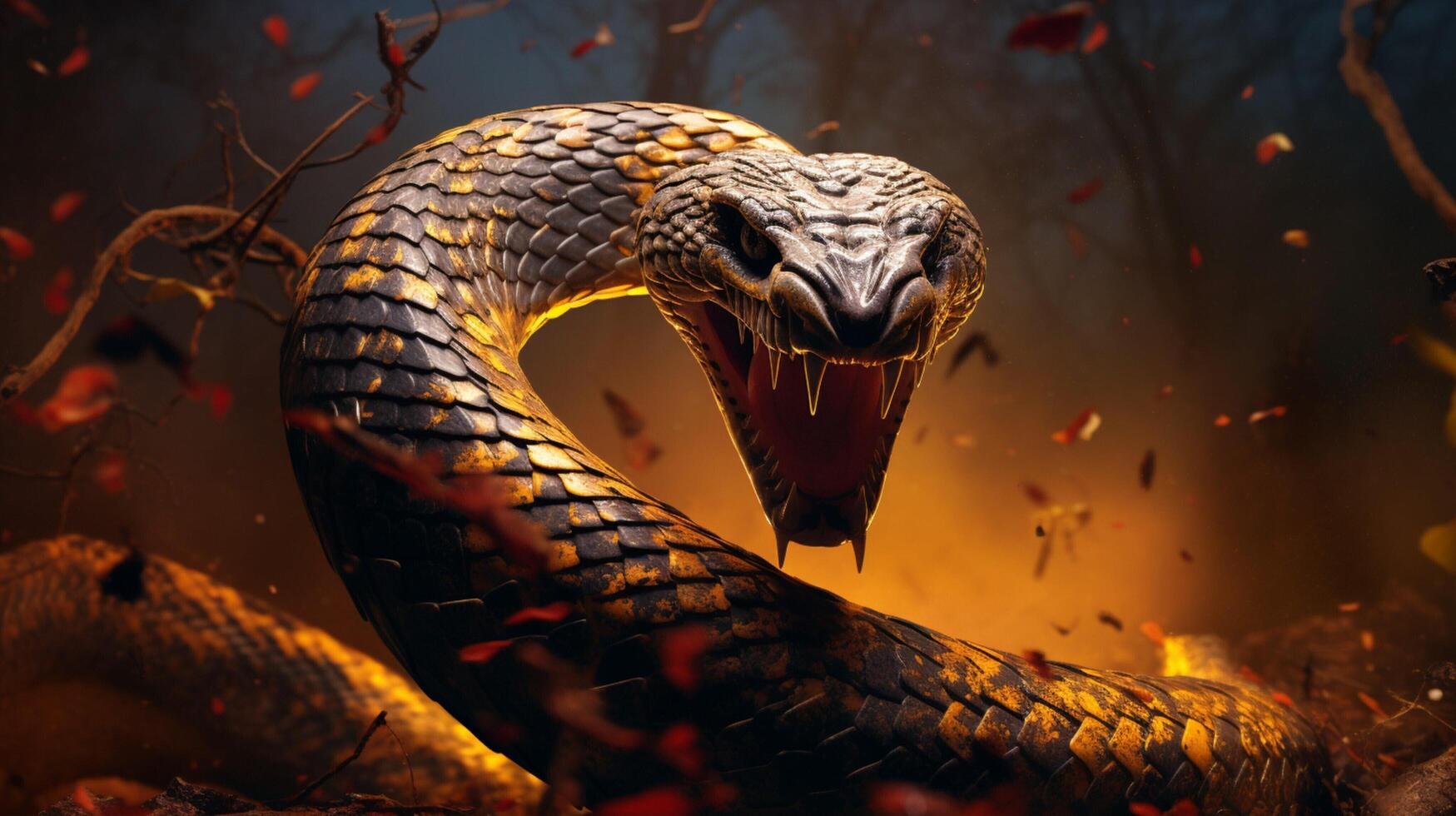 AI generated cobra high quality image photo