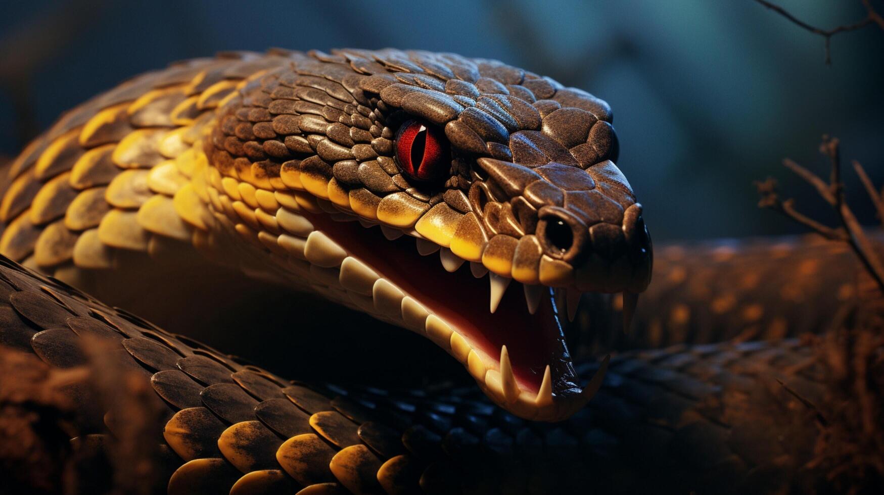 AI generated cobra high quality image photo