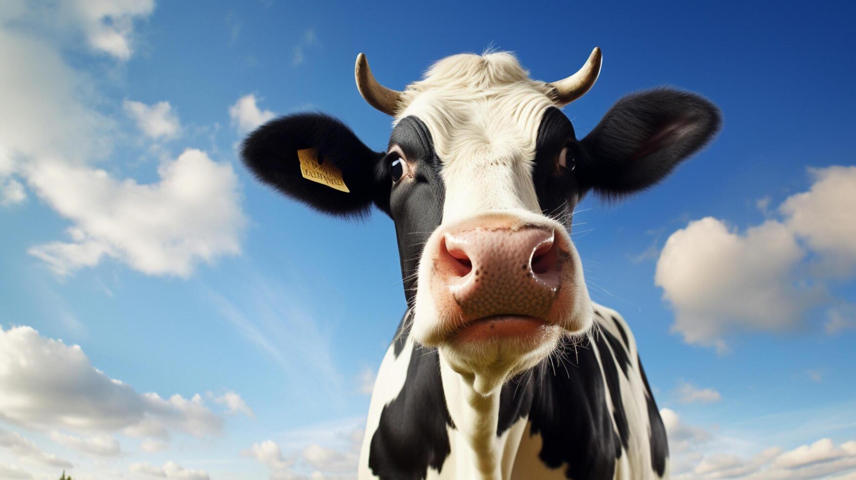 AI generated cow high quality image photo