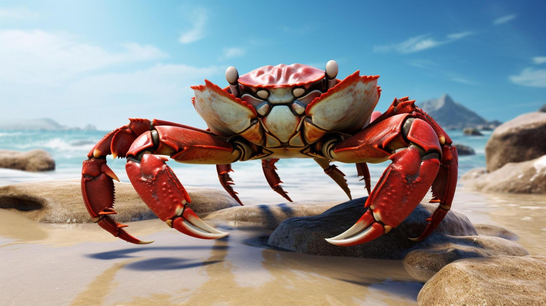 AI generated crab high quality image photo