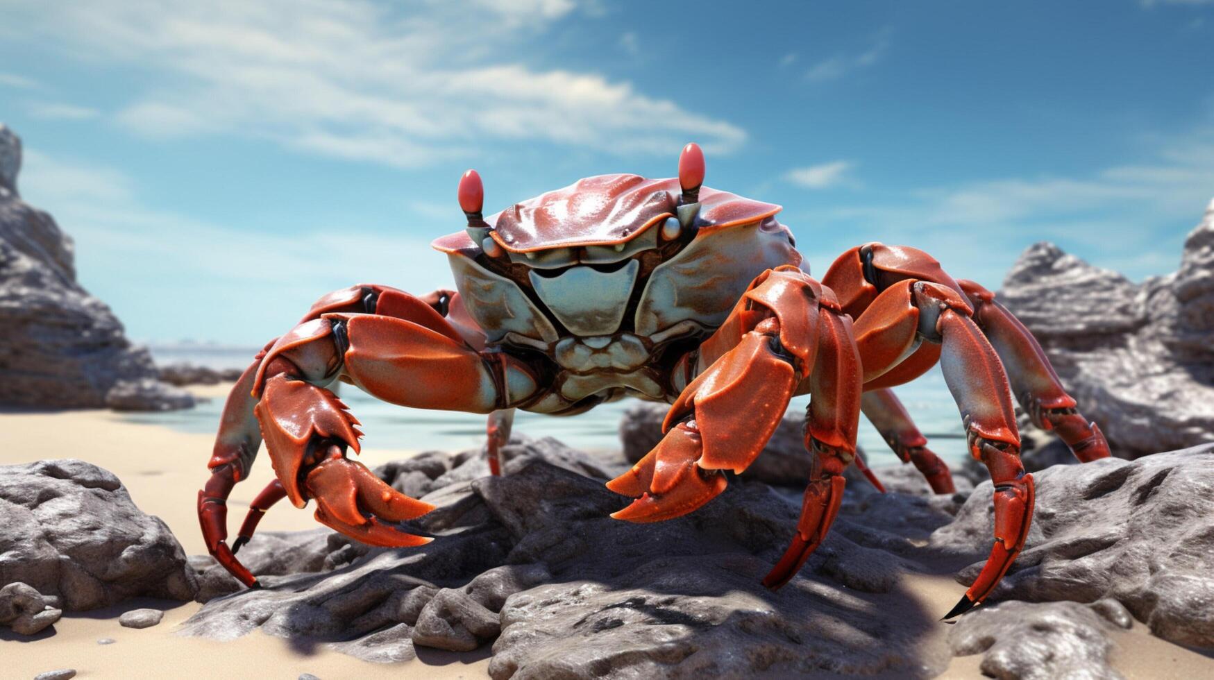 AI generated crab high quality image photo