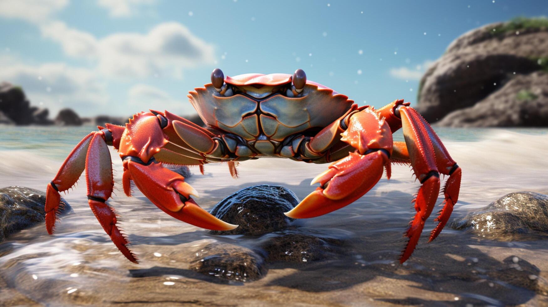 AI generated crab high quality image photo