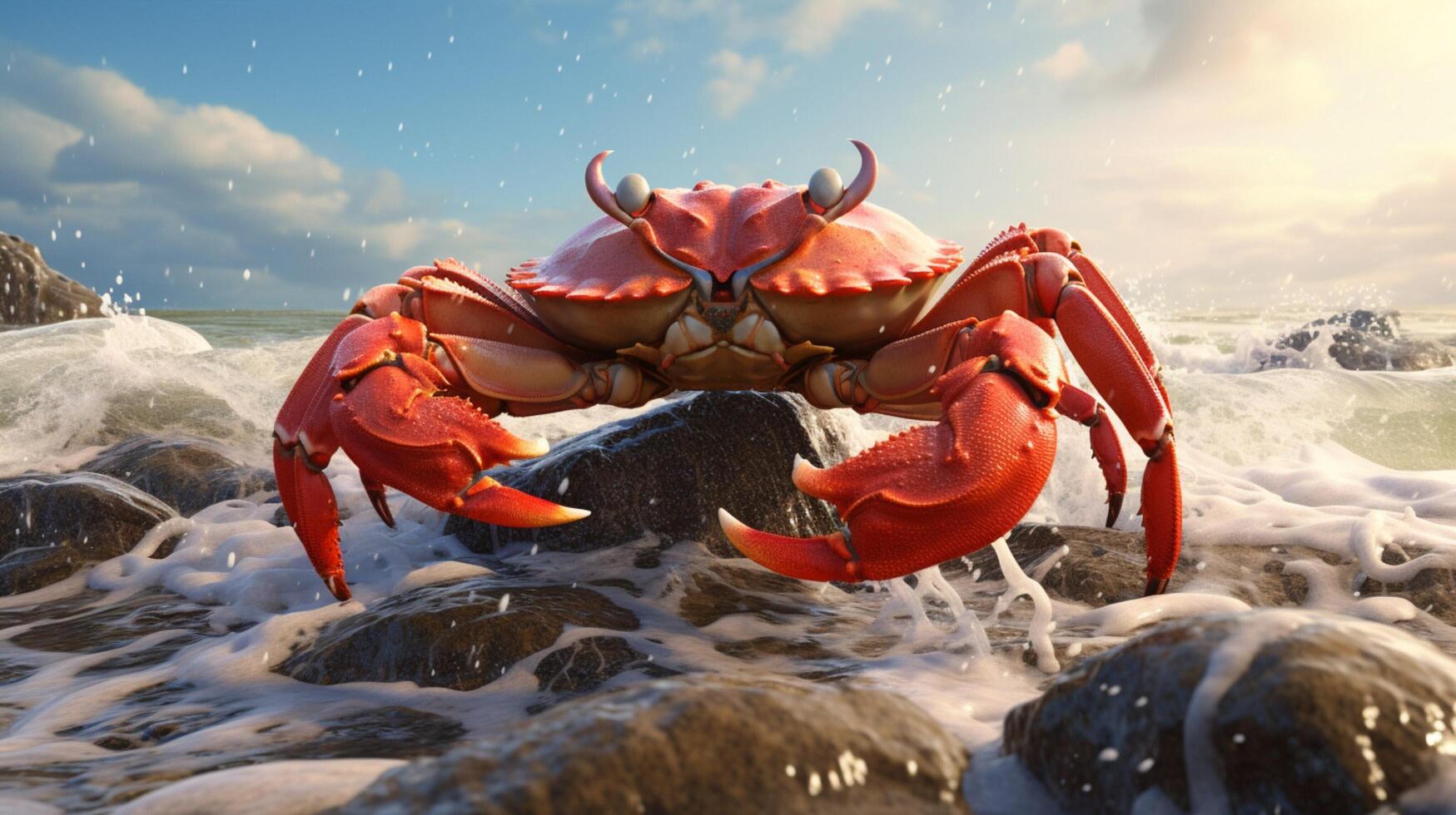 AI generated crab high quality image photo