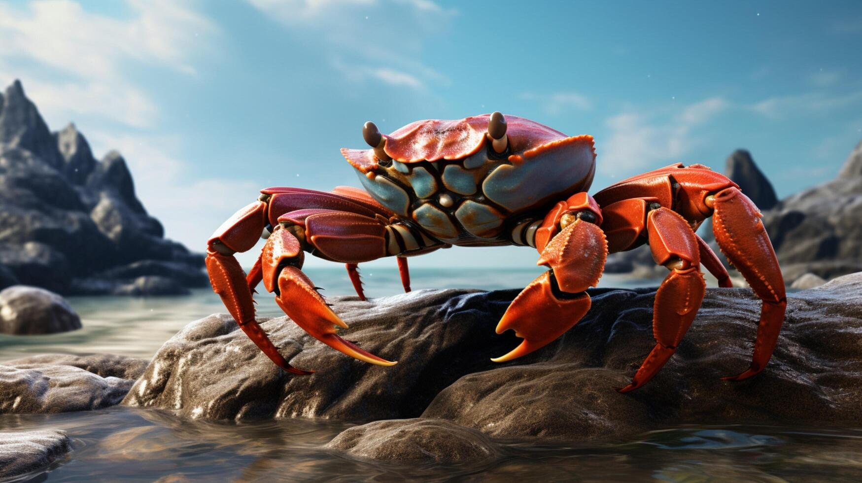AI generated crab high quality image photo