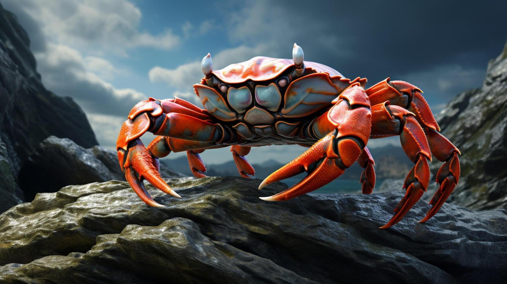 AI generated crab high quality image photo