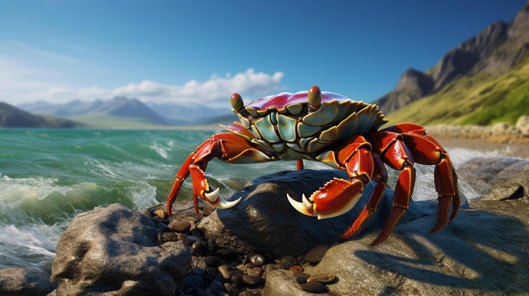 AI generated crab high quality image photo