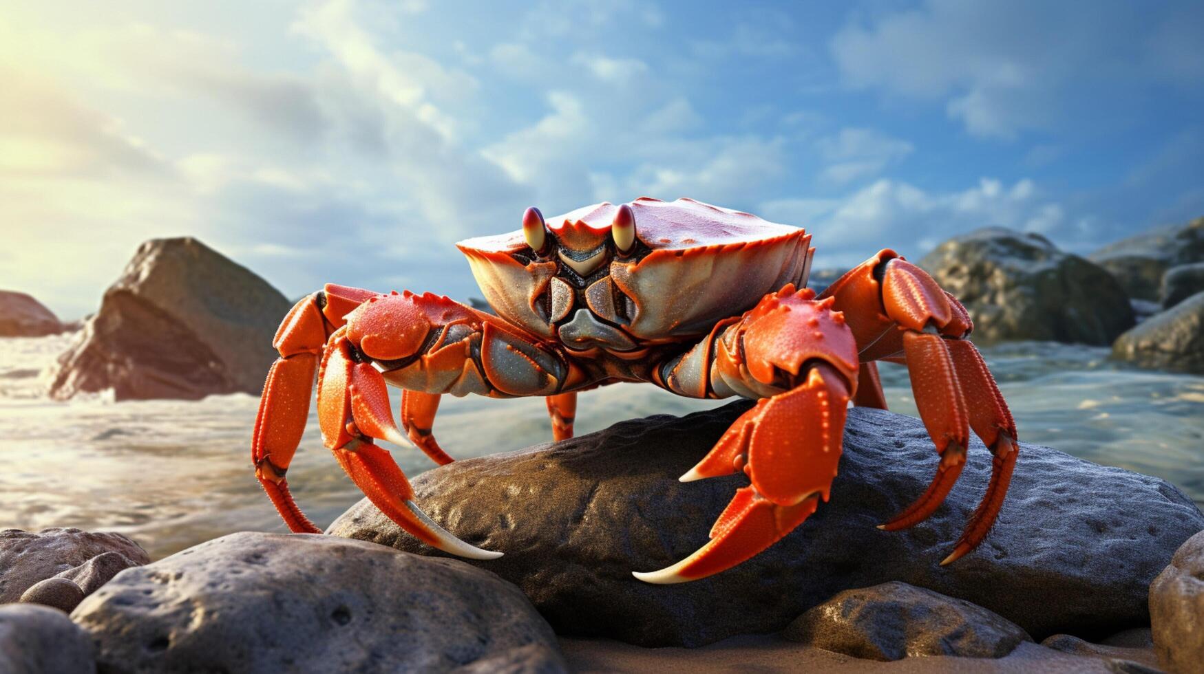 AI generated crab high quality image photo
