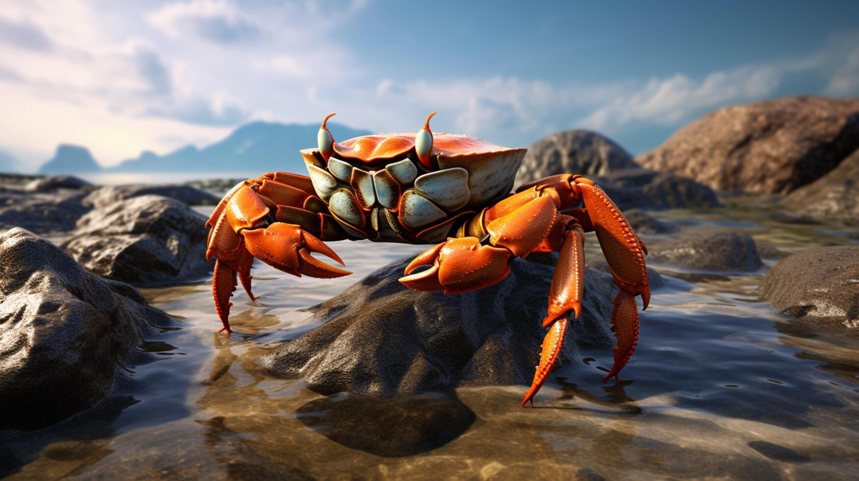 AI generated crab high quality image photo