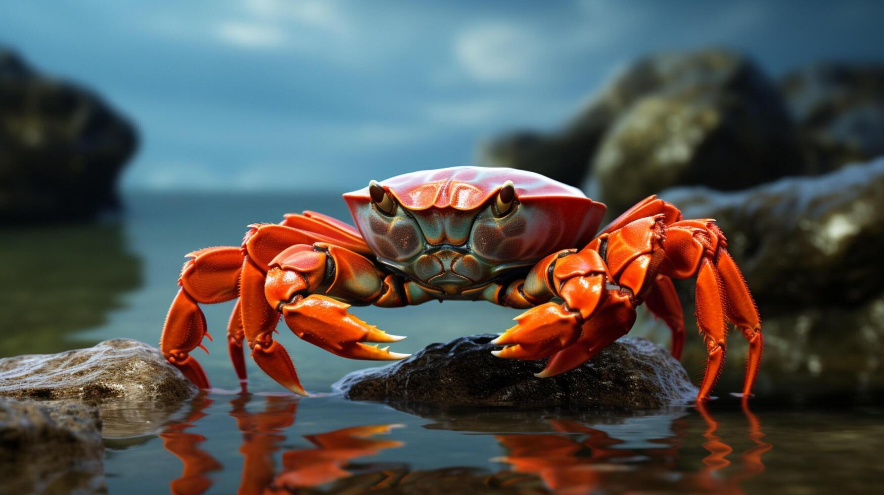 AI generated crab high quality image photo