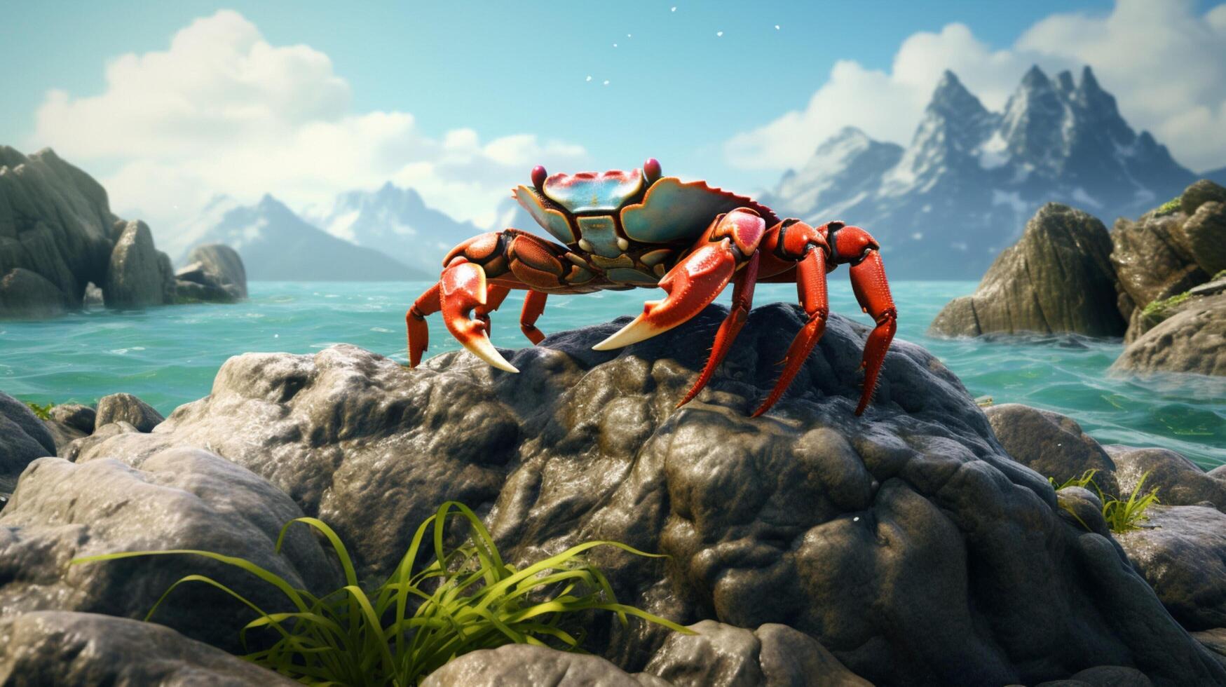 AI generated crab high quality image photo