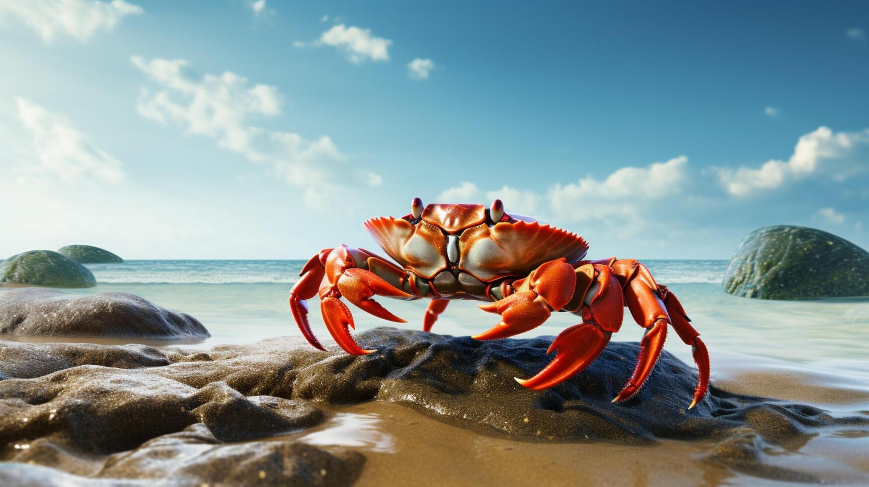 AI generated crab high quality image photo