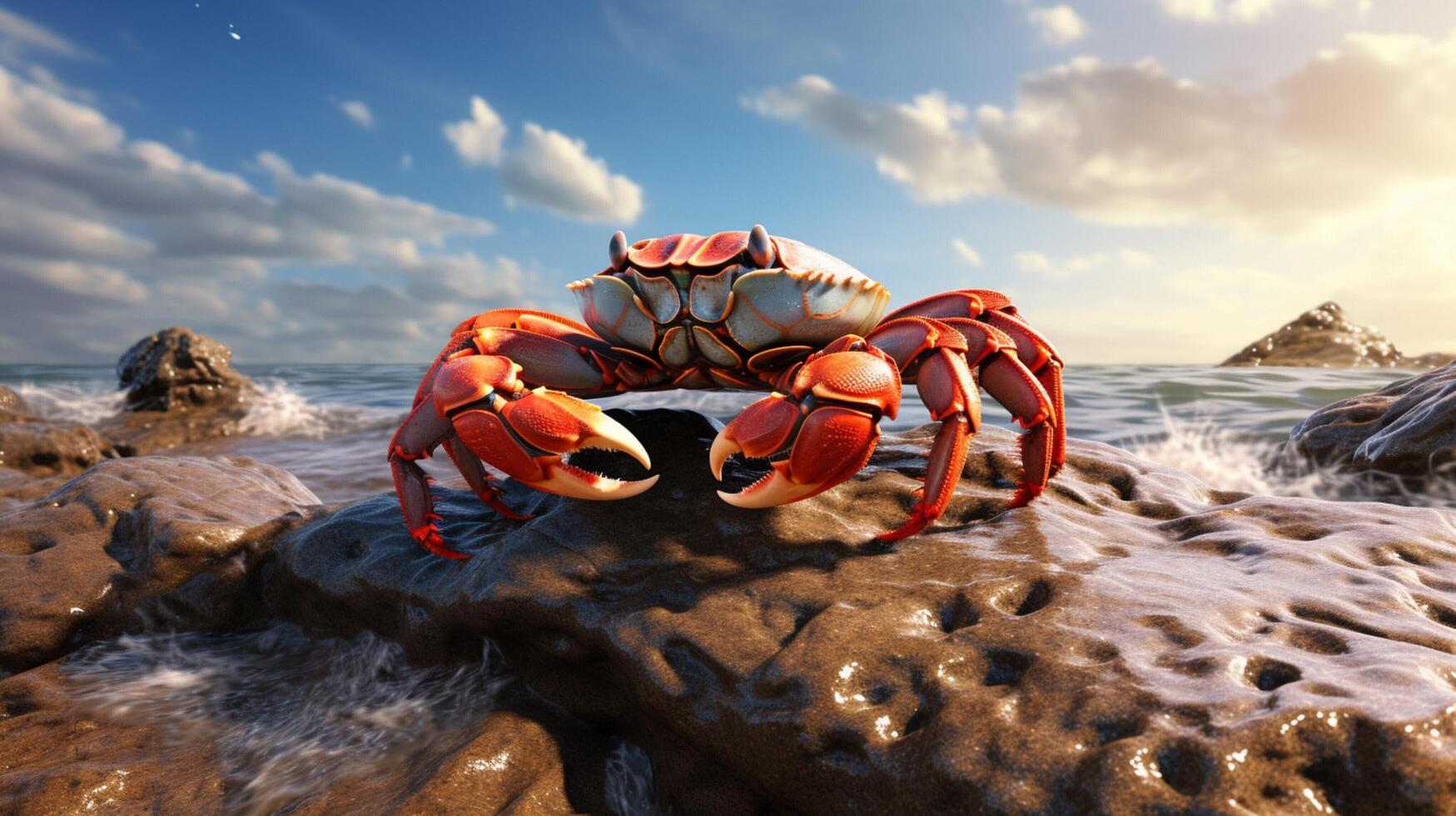 AI generated crab high quality image photo