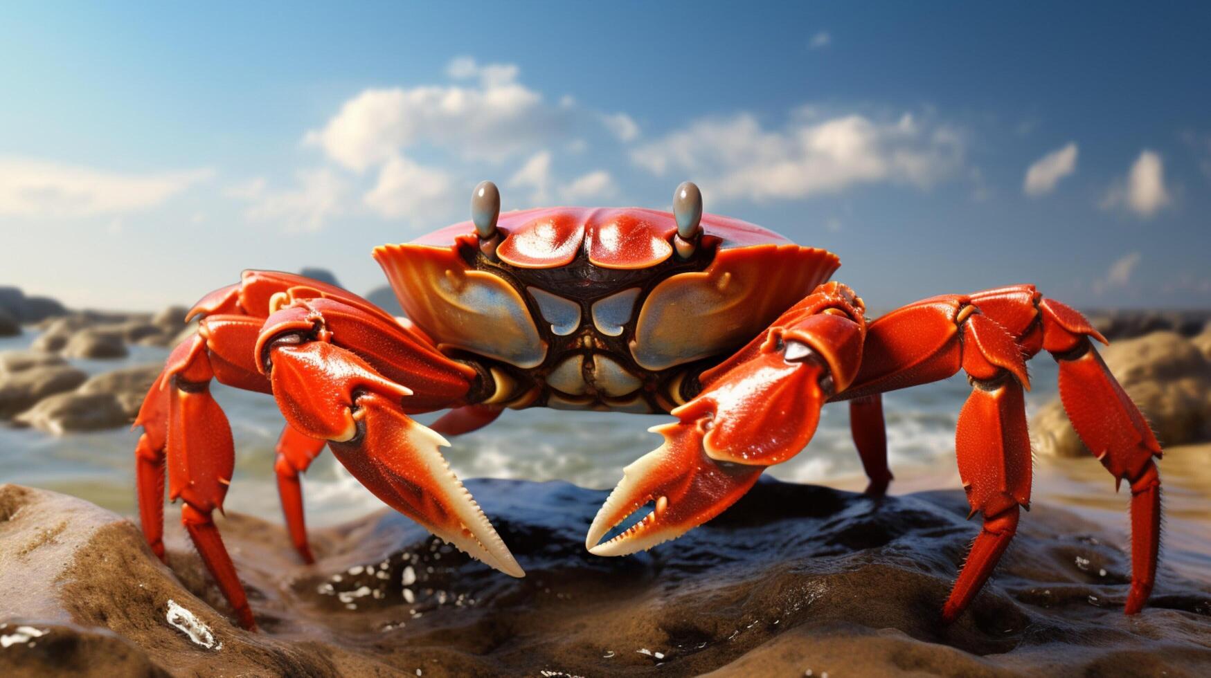 AI generated crab high quality image photo