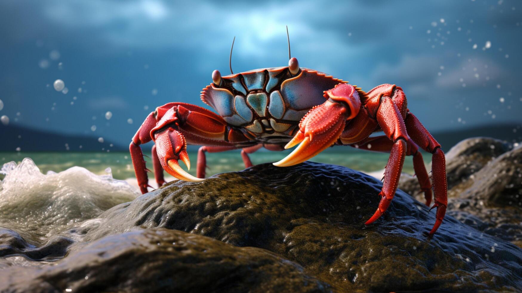 AI generated crab high quality image photo