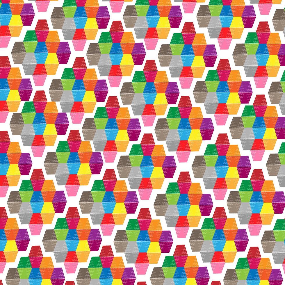 Seamless pattern with multicolored square dots. vector