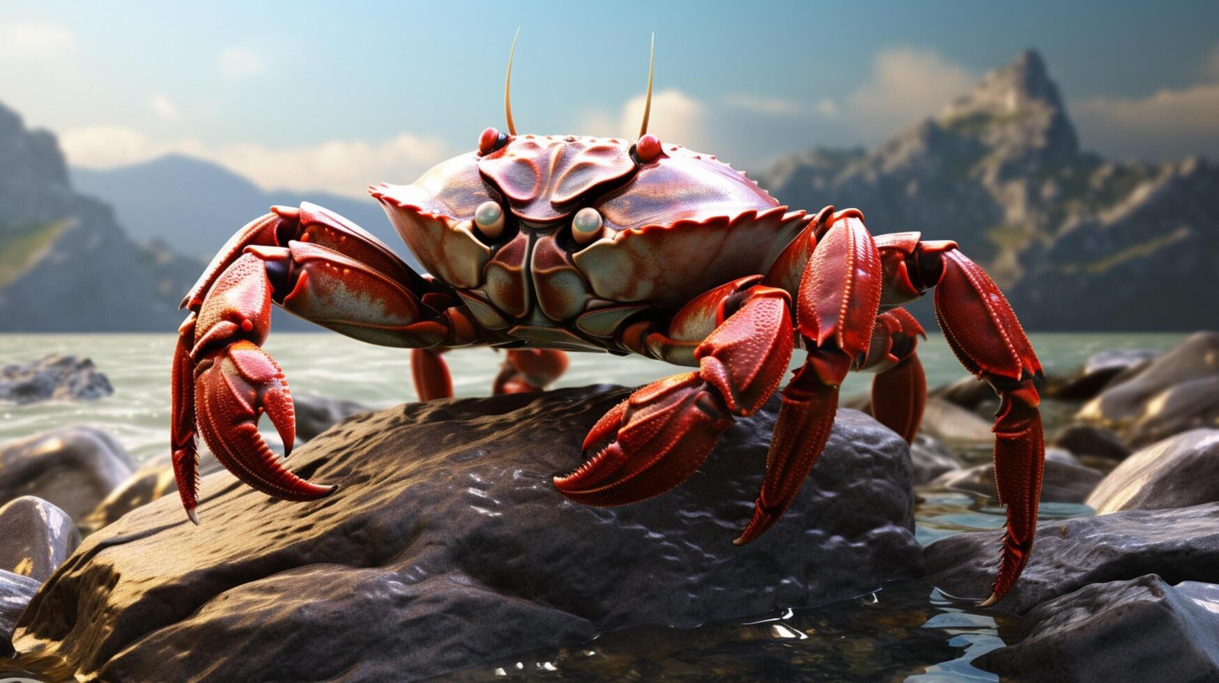 AI generated crab high quality image photo