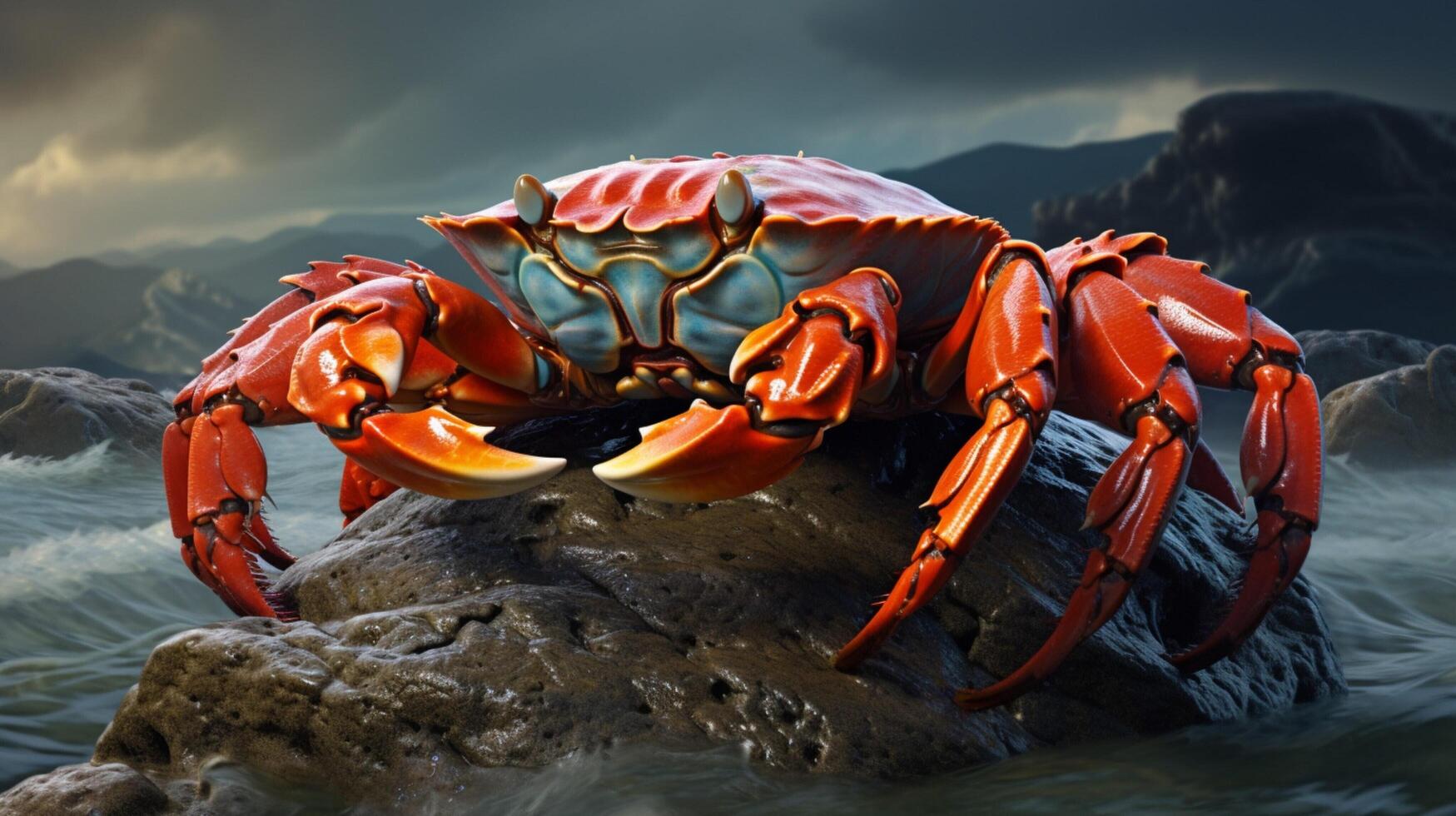 AI generated crab high quality image photo