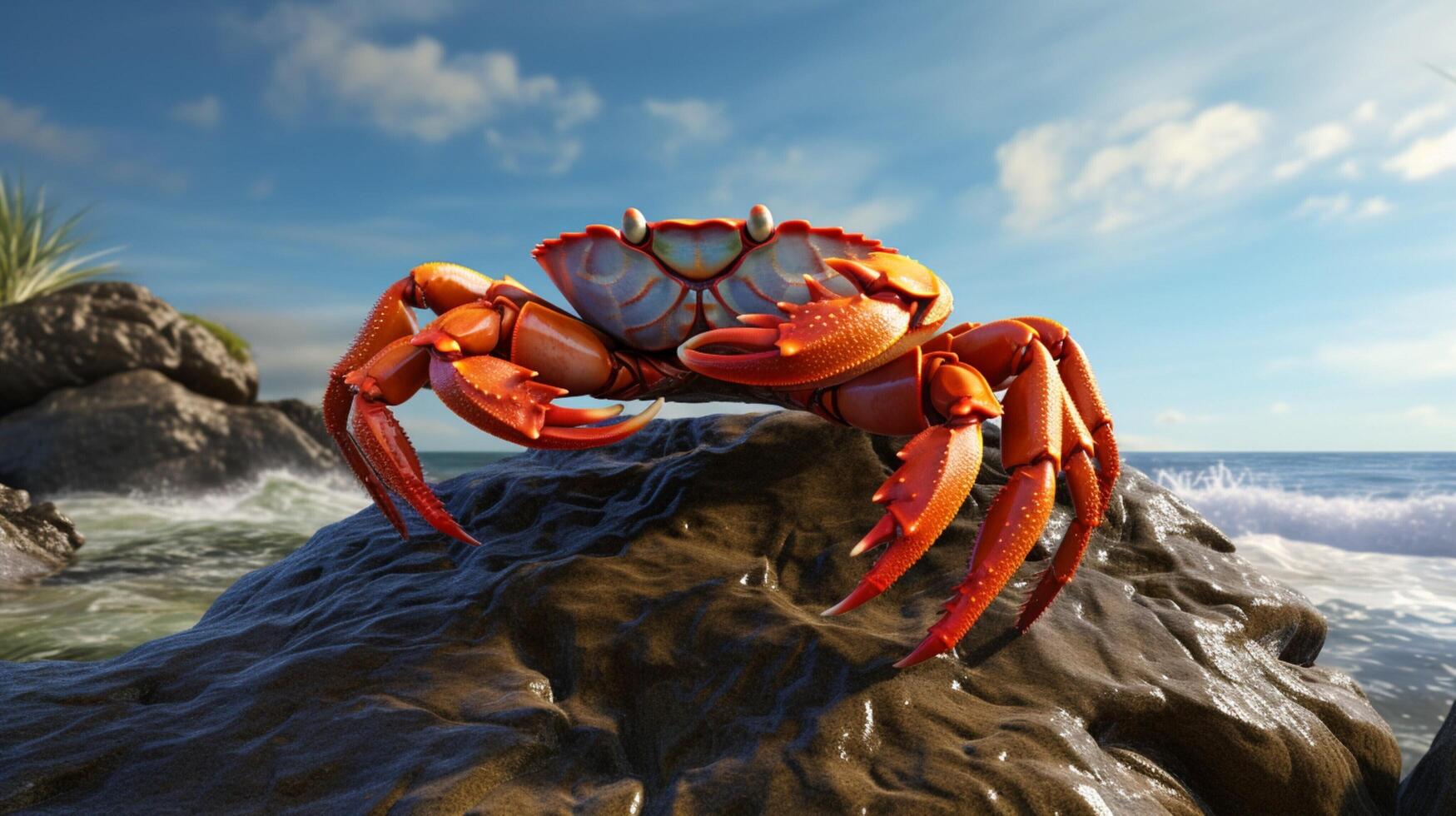 AI generated crab high quality image photo