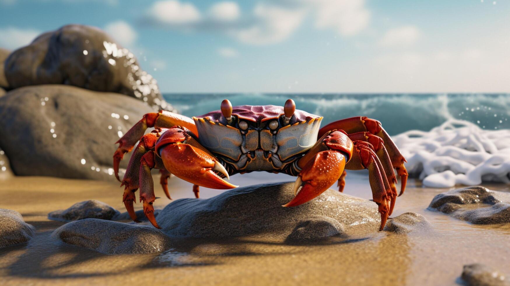 AI generated crab high quality image photo