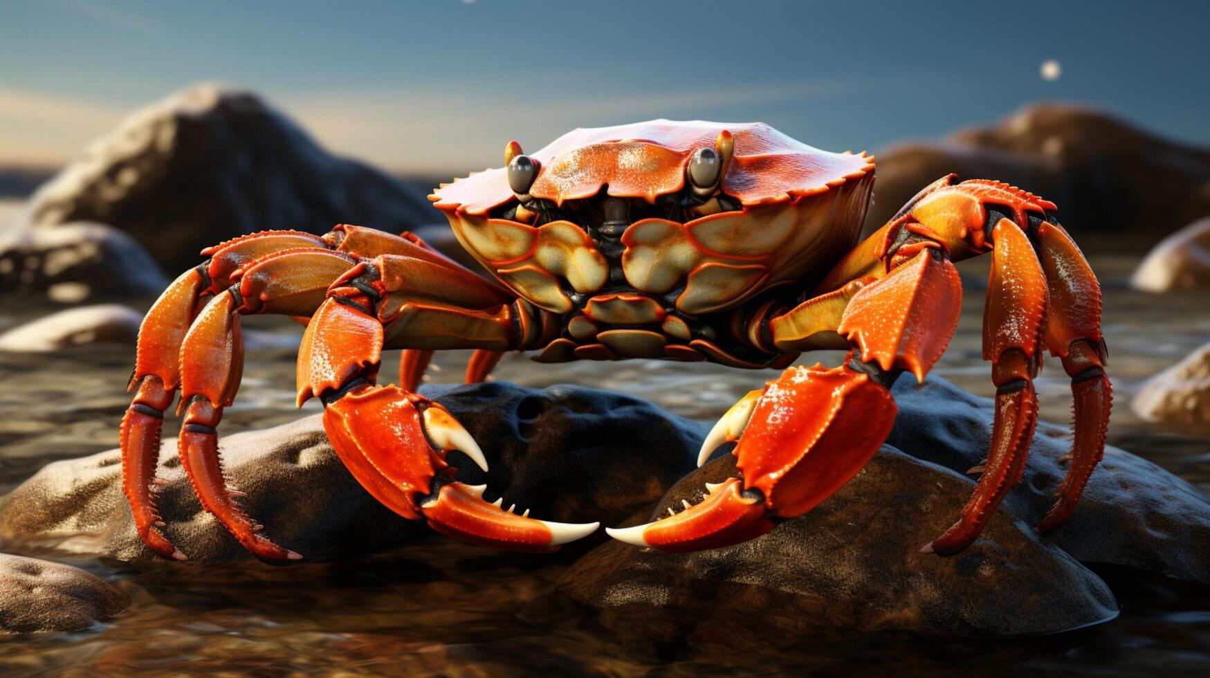 AI generated crab high quality image photo