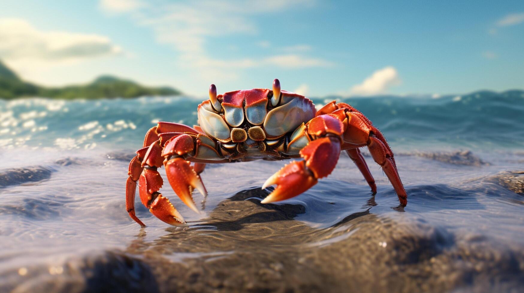 AI generated crab high quality image photo