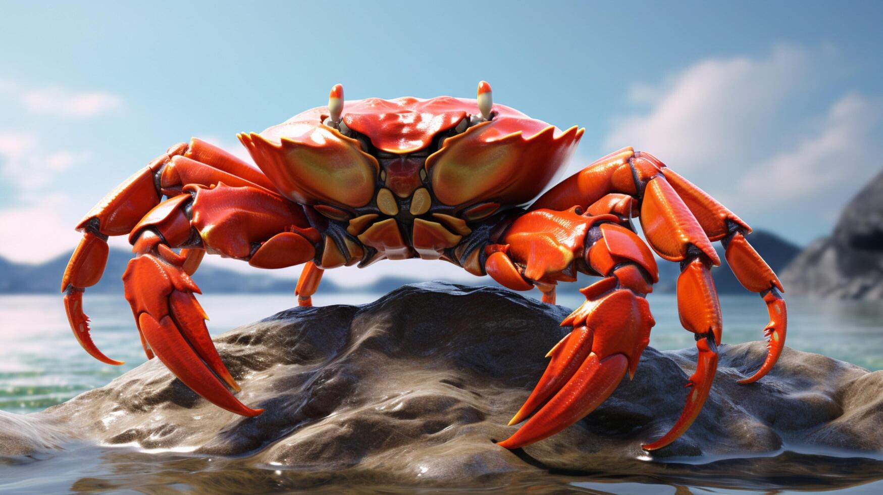 AI generated crab high quality image photo