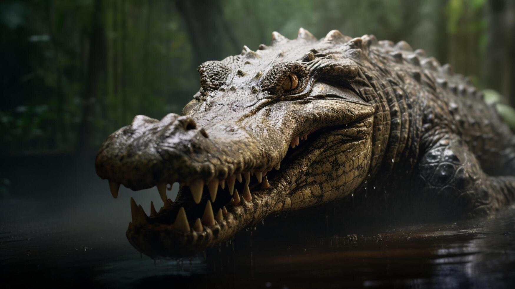 AI generated crocodile high quality image photo