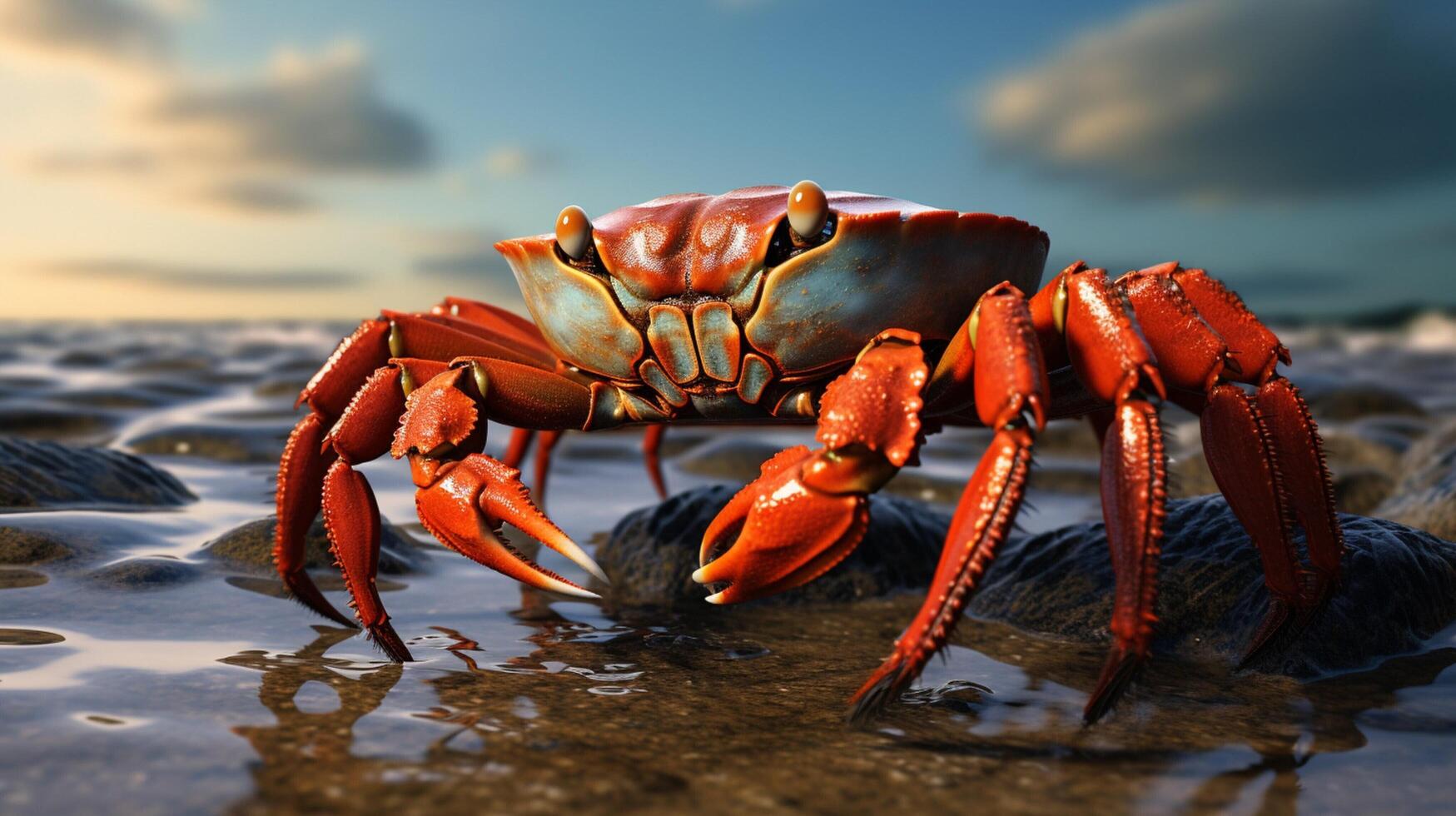 AI generated crab high quality image photo