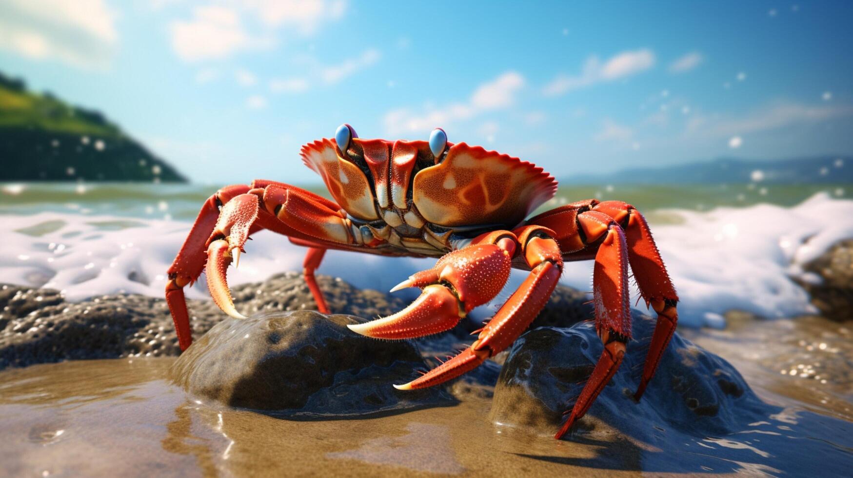 AI generated crab high quality image photo