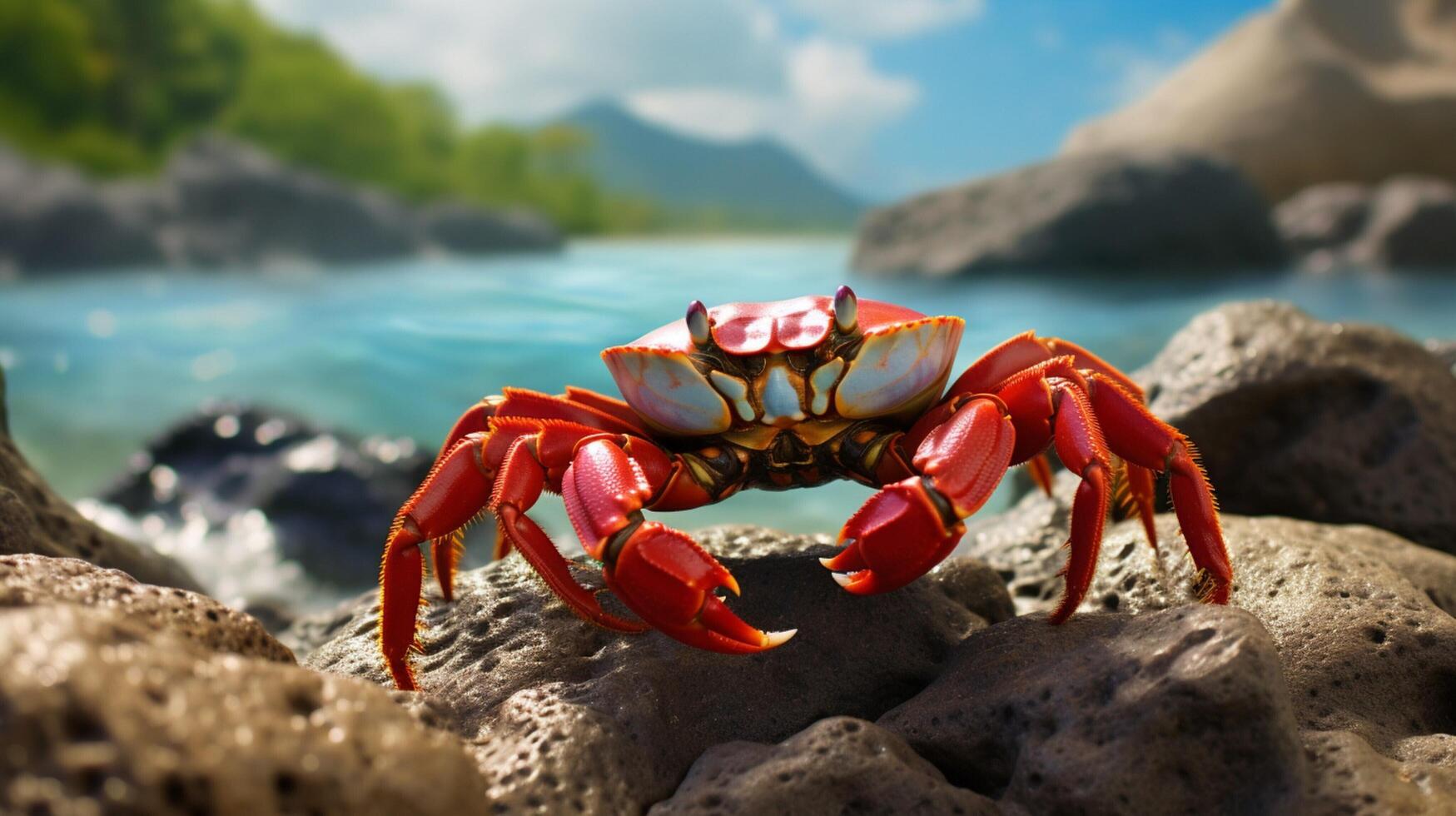 AI generated crab high quality image photo
