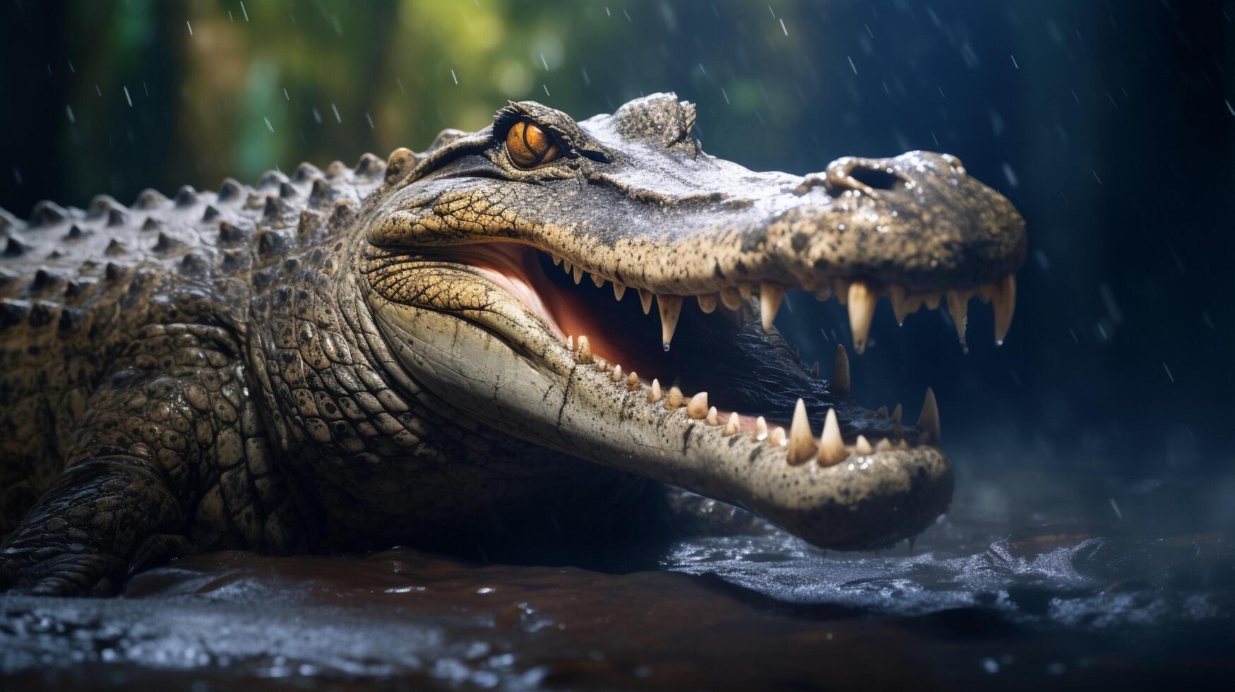 AI generated crocodile high quality image photo