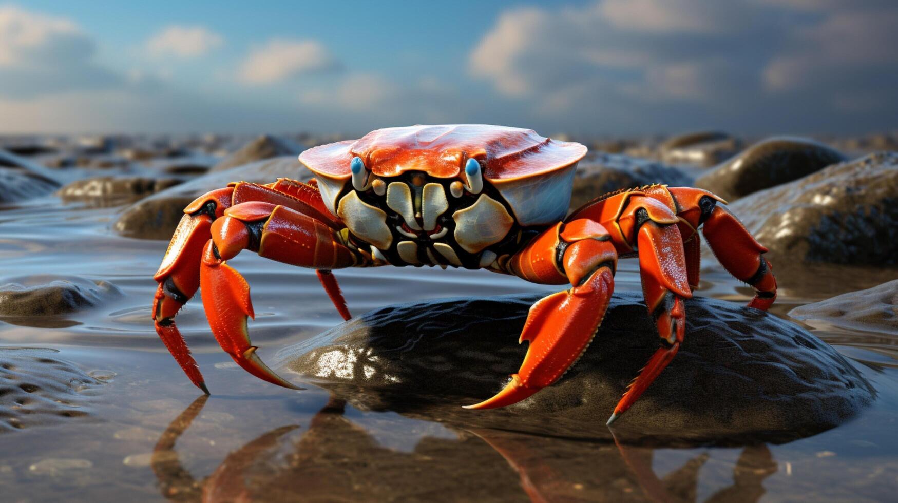 AI generated crab high quality image photo