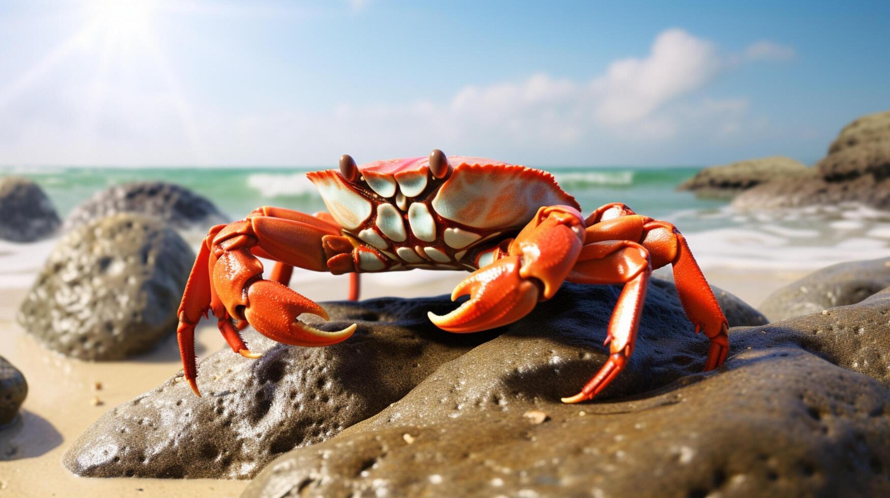 AI generated crab high quality image photo