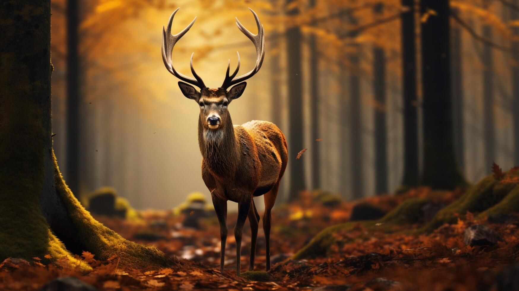 AI generated deer high quality image photo