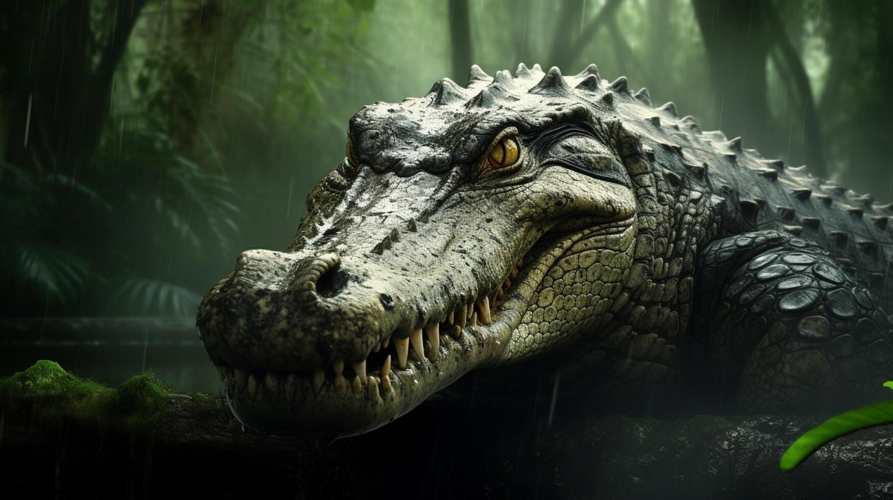 AI generated crocodile high quality image photo