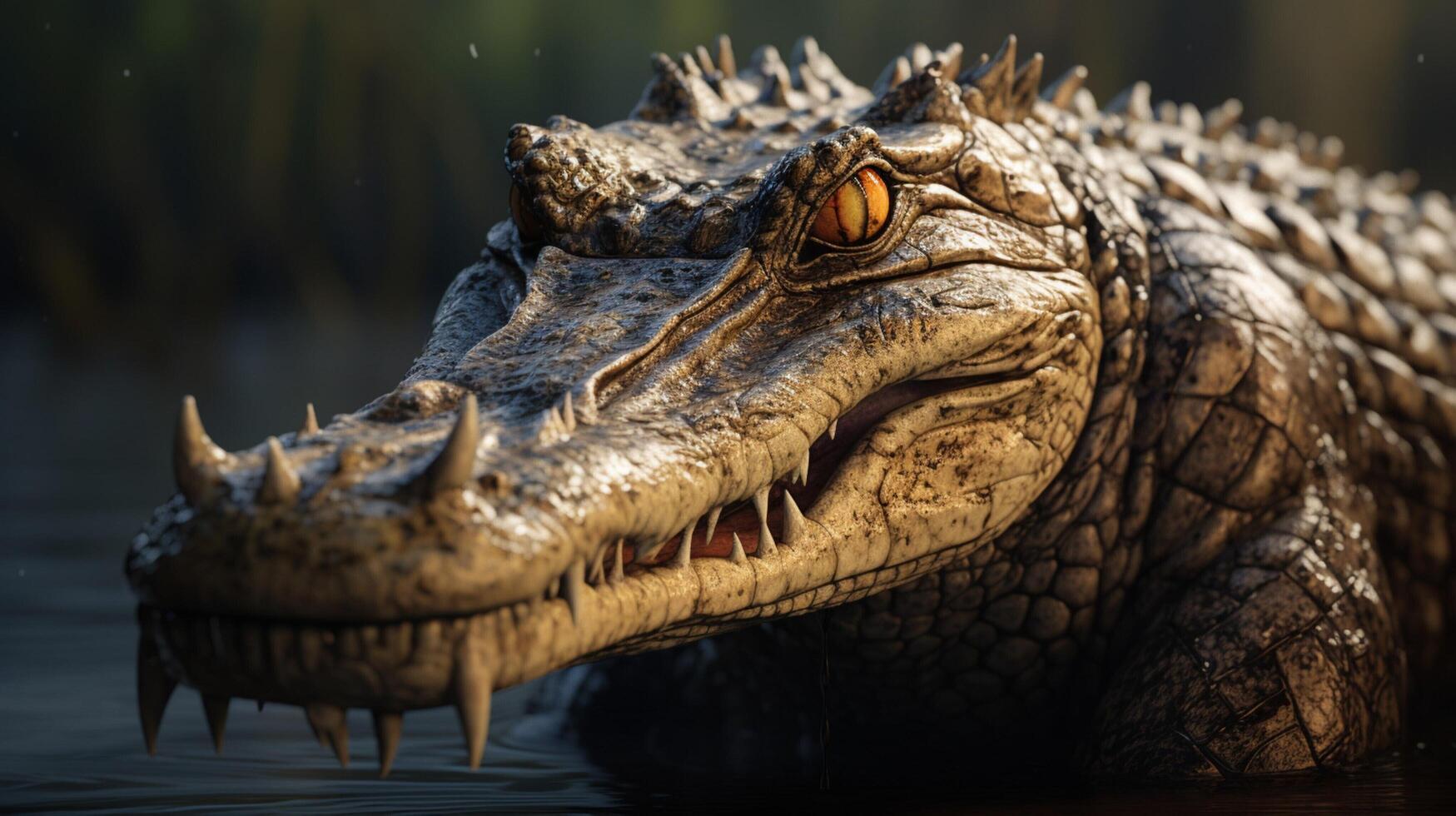 AI generated crocodile high quality image photo