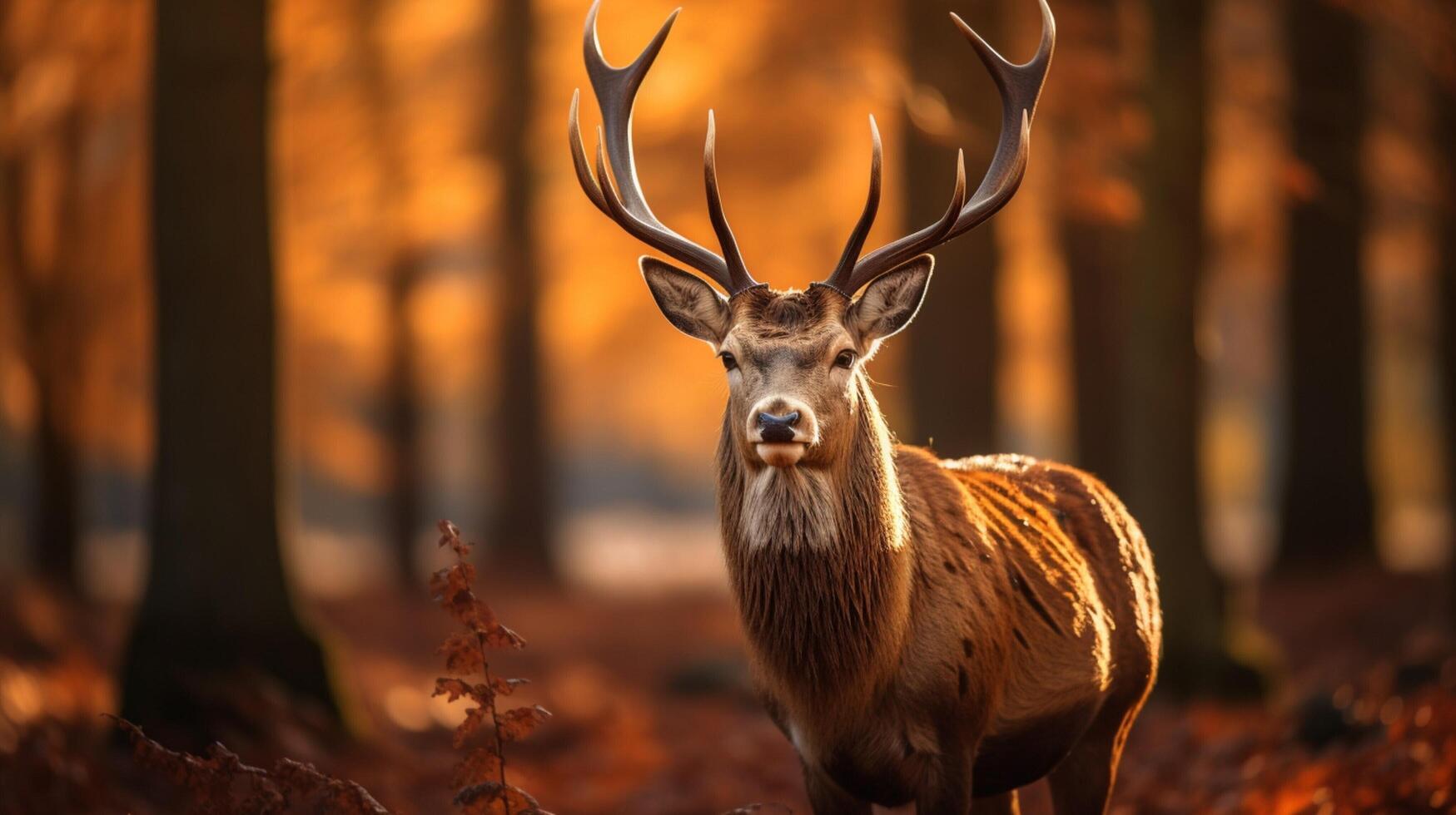 AI generated deer high quality image photo