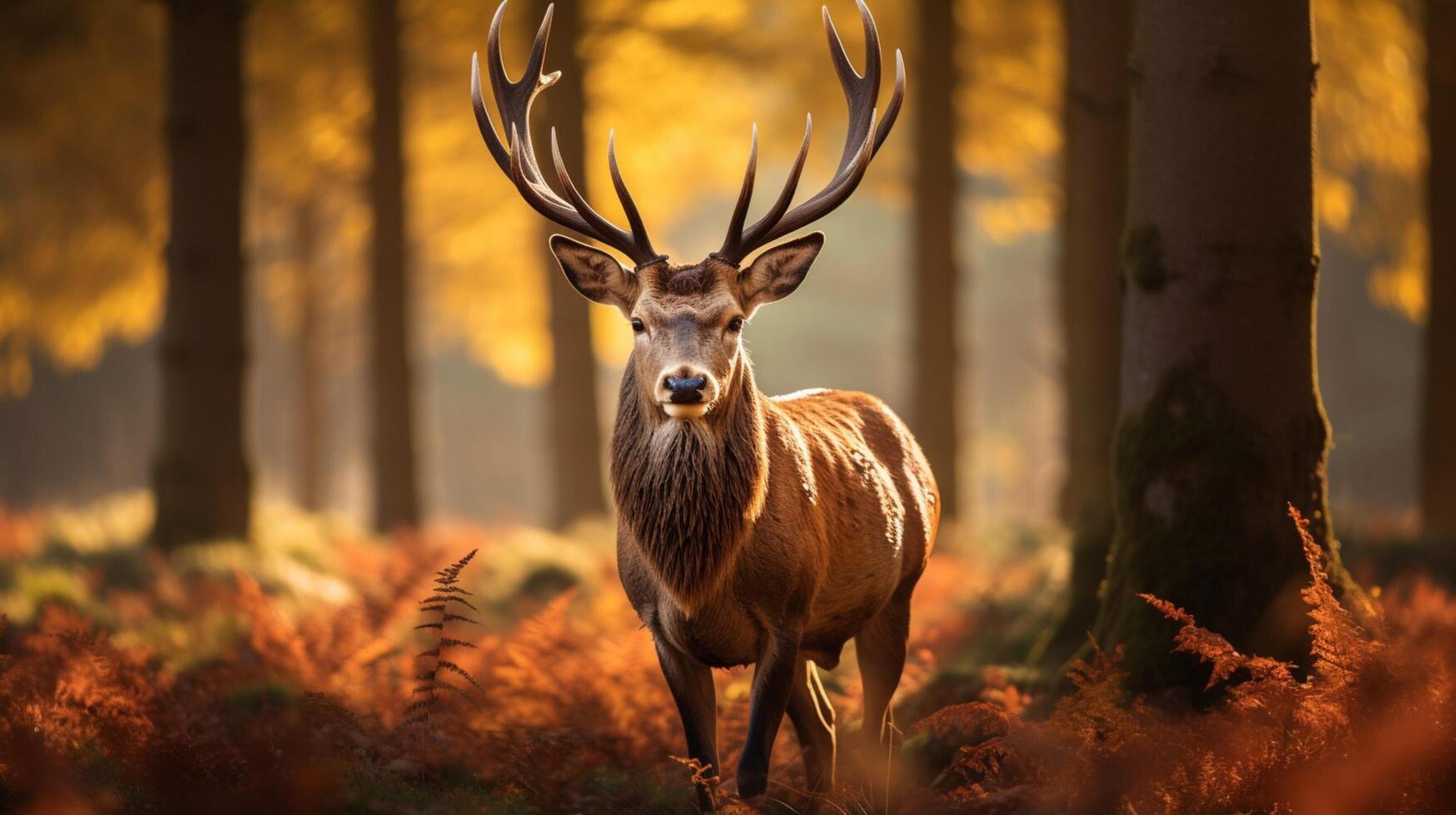 AI generated deer high quality image photo